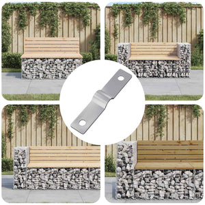 Einschlagplatte Silber 50x10x1,2mm, 12 Stk.