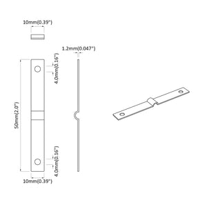 Einschlagplatten Silber Eisen 9000 Stk.