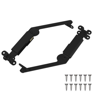 Deckelstützscharnier 2er-Set Schwarz Stahl