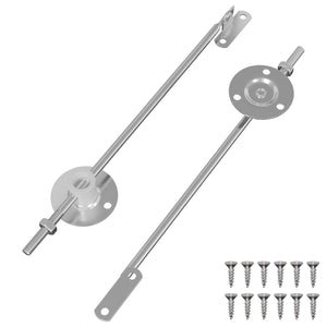 vidaXL Charnière de support de couvercle 2 pcs Argent 194 x 36 x 18 mm Fer