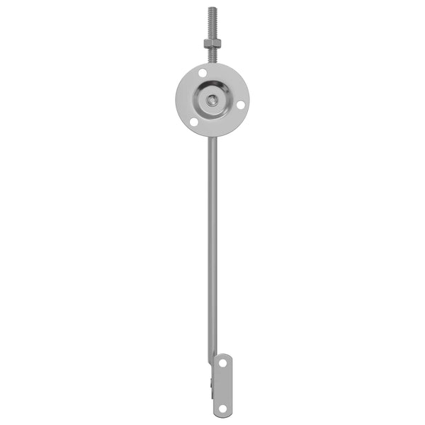 vidaXL Charnière de support de couvercle 2 pcs Argent 194 x 36 x 18 mm Fer