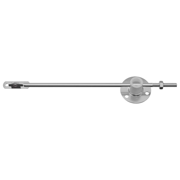 vidaXL Charnière de support de couvercle 2 pcs Argent 194 x 36 x 18 mm Fer