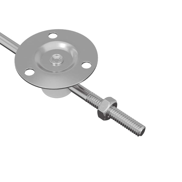 vidaXL Charnière de support de couvercle 12 pcs Argent 194 x 36 x 18 mm Fer
