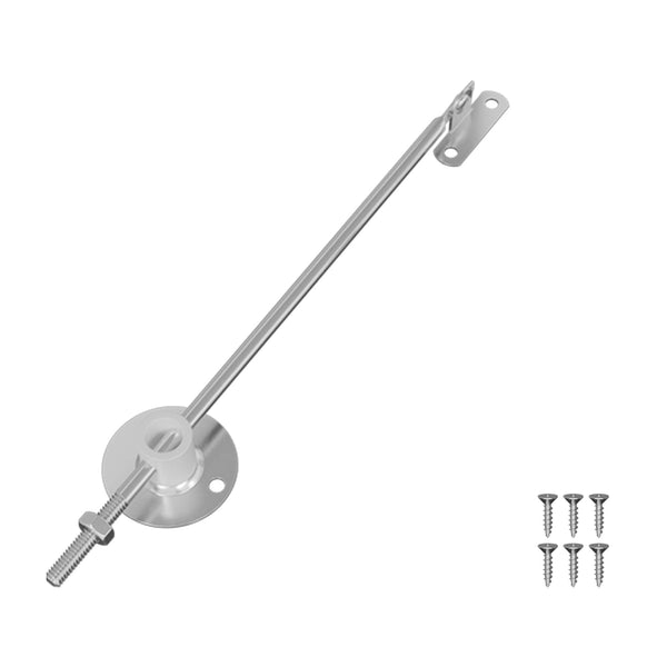 vidaXL Charnière de support de couvercle 12 pcs Argent 194 x 36 x 18 mm Fer