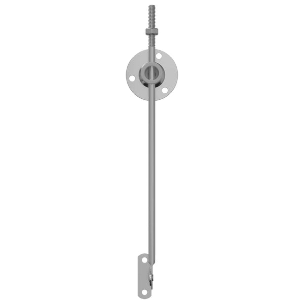 vidaXL Charnière de support de couvercle 12 pcs Argent 194 x 36 x 18 mm Fer