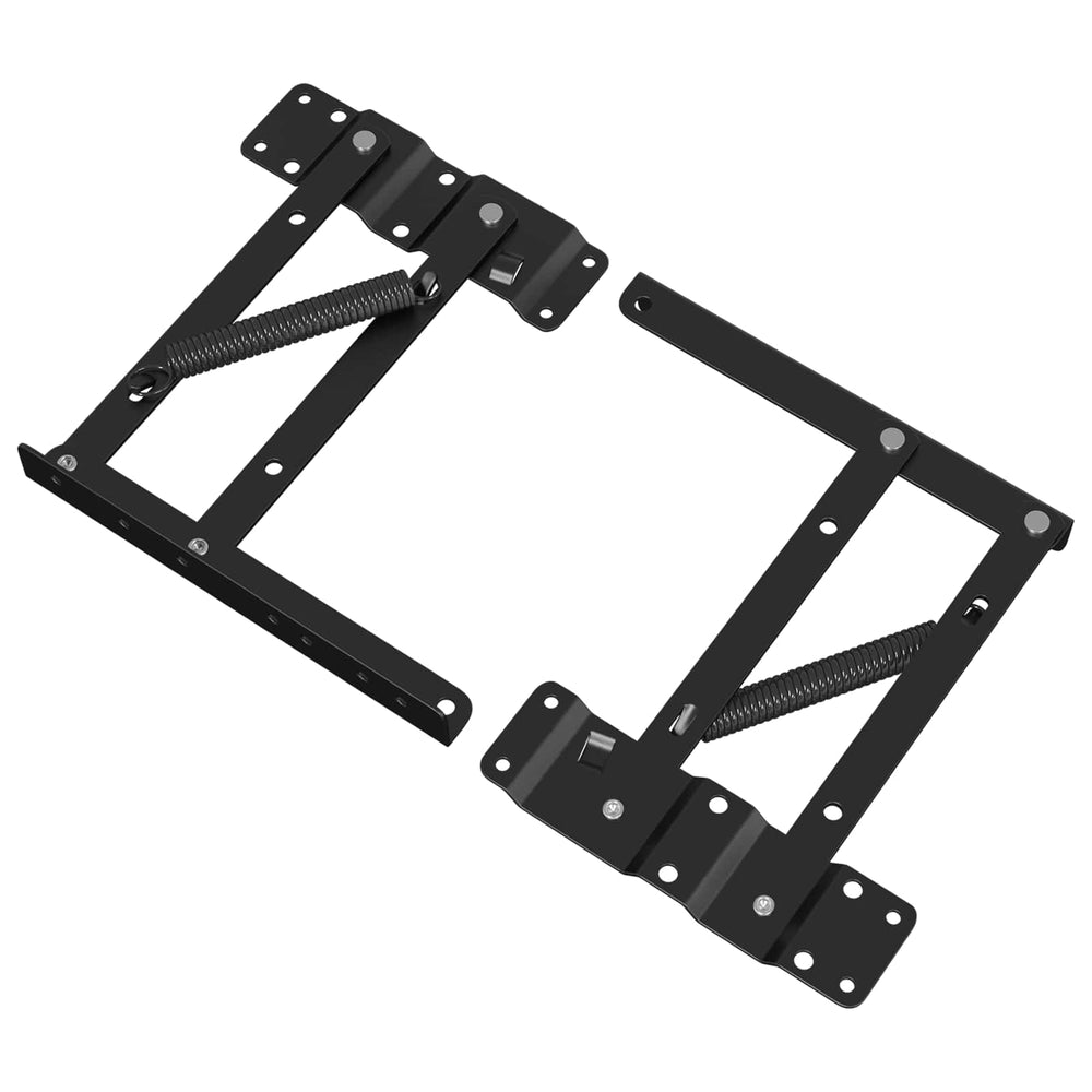 vidaXL Mécanisme de levage pour lit 2 pcs Noir 340 x 95 x 40 mm Fer