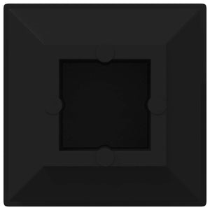 vidaXL Embouts 12 pcs Noir 15 x 15 x 15 mm PP