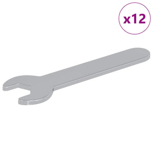Schlüssel 12 Stk. Silber 10 mm Eisen