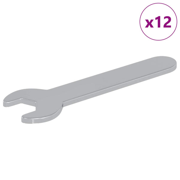 Schlüssel 12 Stk. Silber 10 mm Eisen