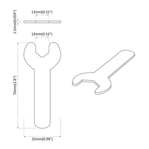 13mm Eisen Schraubenschlüssel