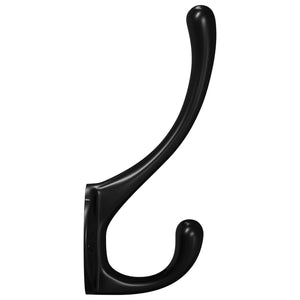 Schwarze Kleiderhaken, 2er Set