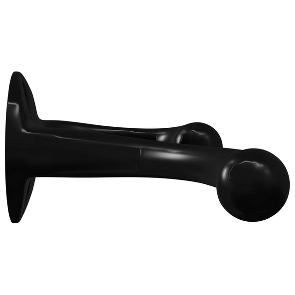 Schwarze Kleiderhaken, 2er Set