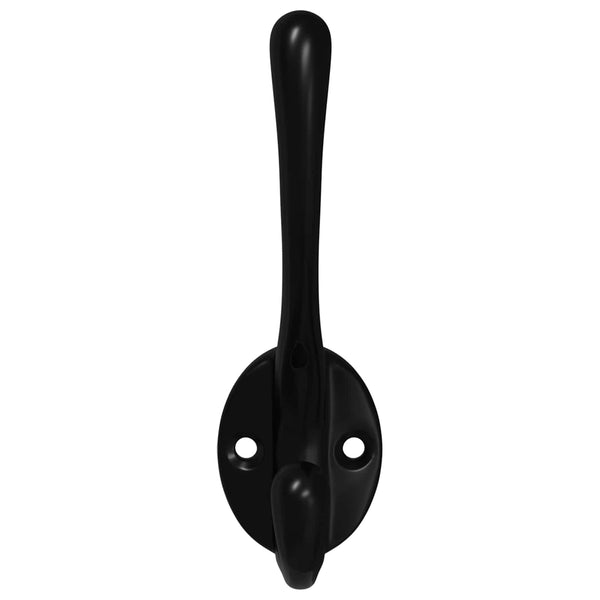 Schwarze Kleiderhaken, 12er Set