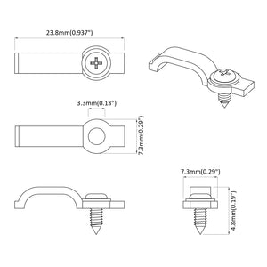 LED Streifen Clips Transparent 12er-Set