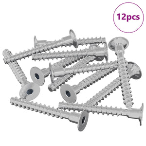 vidaXL Vis 12 pcs Zingué 5 x 40 mm Fer