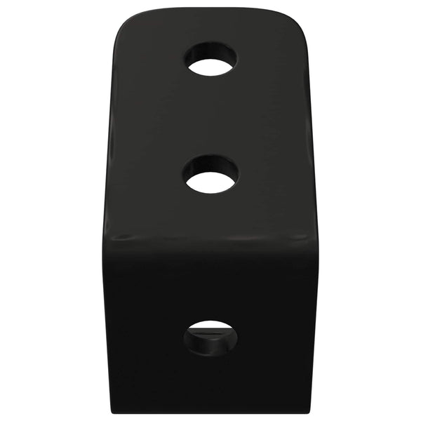 Schwarze Eisenhaken M5 x 110 mm, 12 Stk.