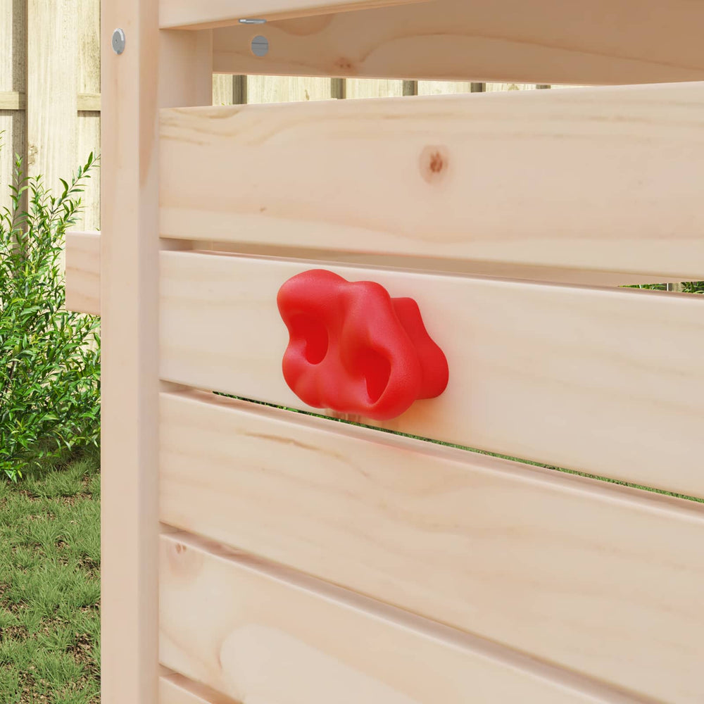 vidaXL Prise d'escalade 2 pcs Rouge 100 x 67 x 43 mm PP
