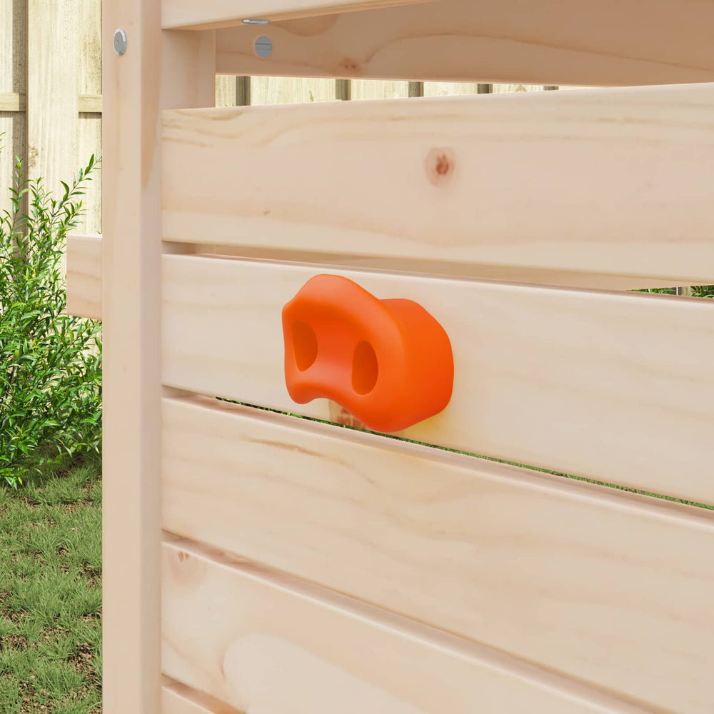 vidaXL Prise d'escalade 2 pcs Orange 100 x 67 x 43 mm PP