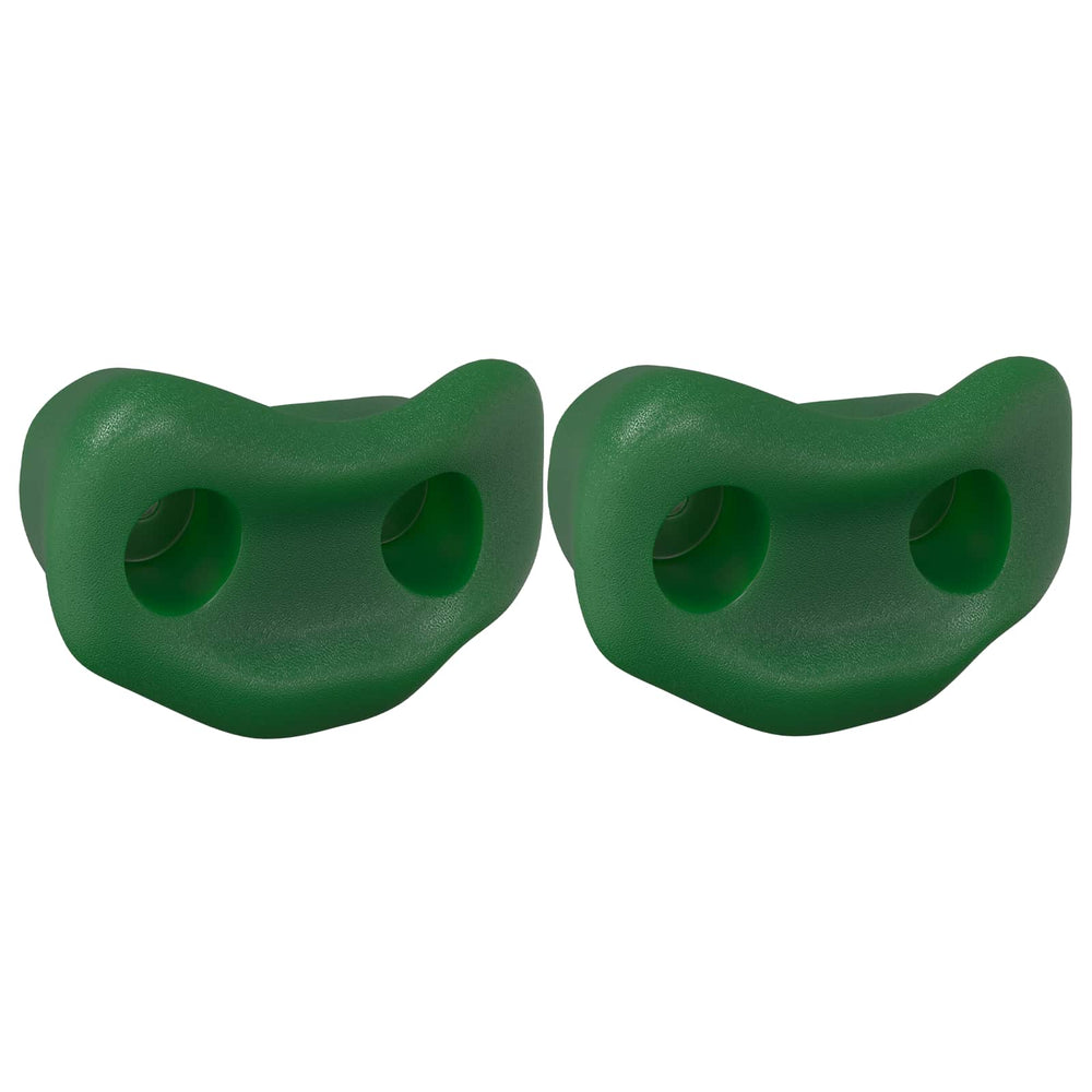 vidaXL Prise d'escalade 2 pcs Vert 100 x 67 x 43 mm PP
