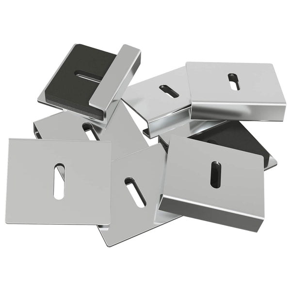 Spiegelhalterung Nickel, 2er-Set