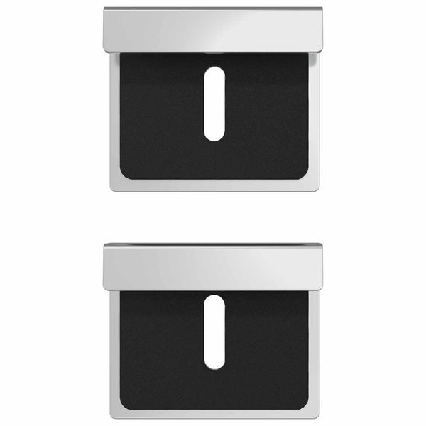Spiegelhalterung Nickel, 2er-Set