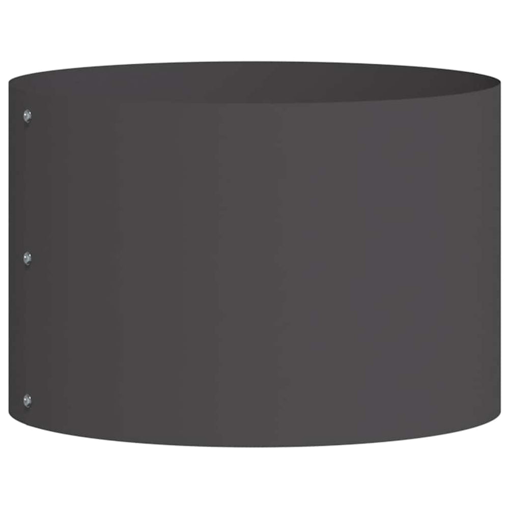 Schwarzer Pflanzenring 30x30x20cm Stahl