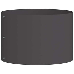 Schwarzer Pflanzenring 30x30x20cm Stahl