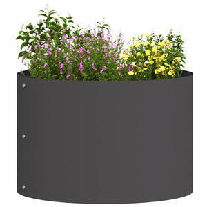 Pflanzenring 5er Set Schwarz Stahl 30x30x20cm