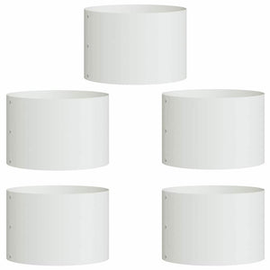 Pflanzenring Weiß 5er-Set 30x30x20cm