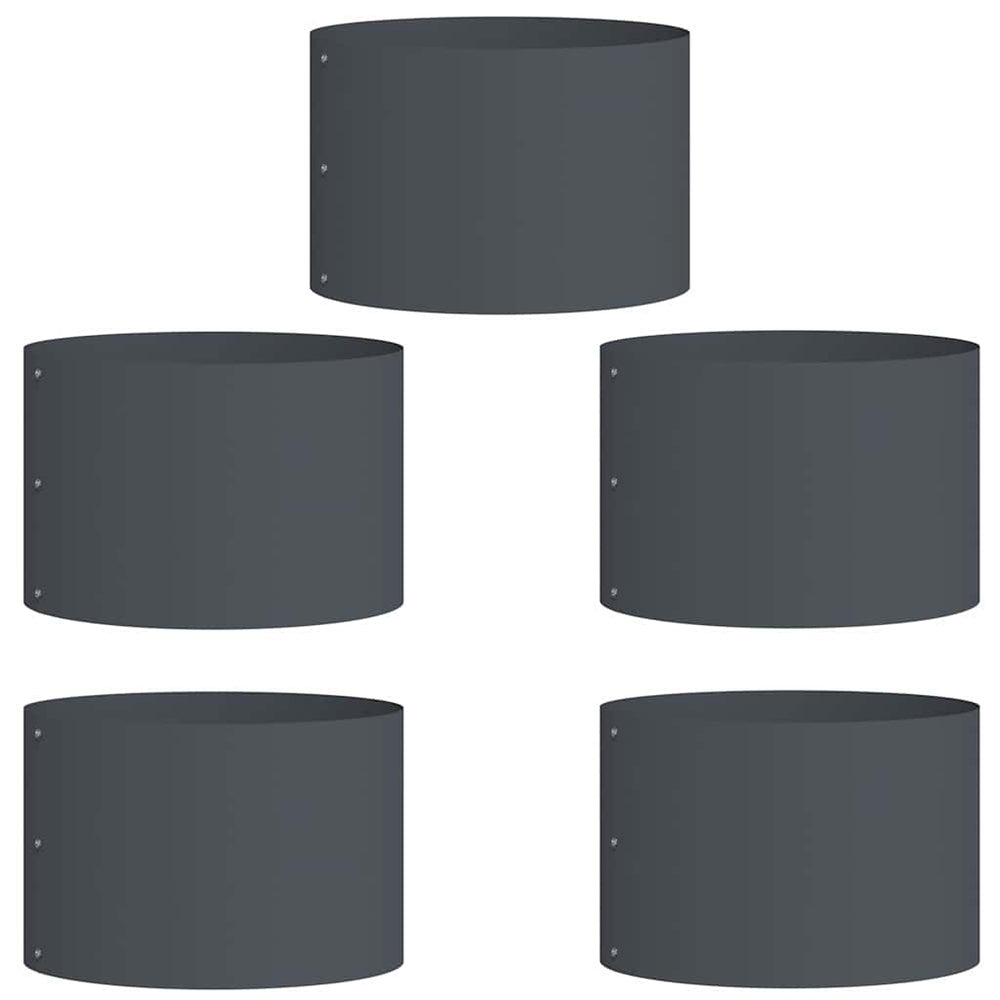 Pflanzenring Anthrazit 5er Set