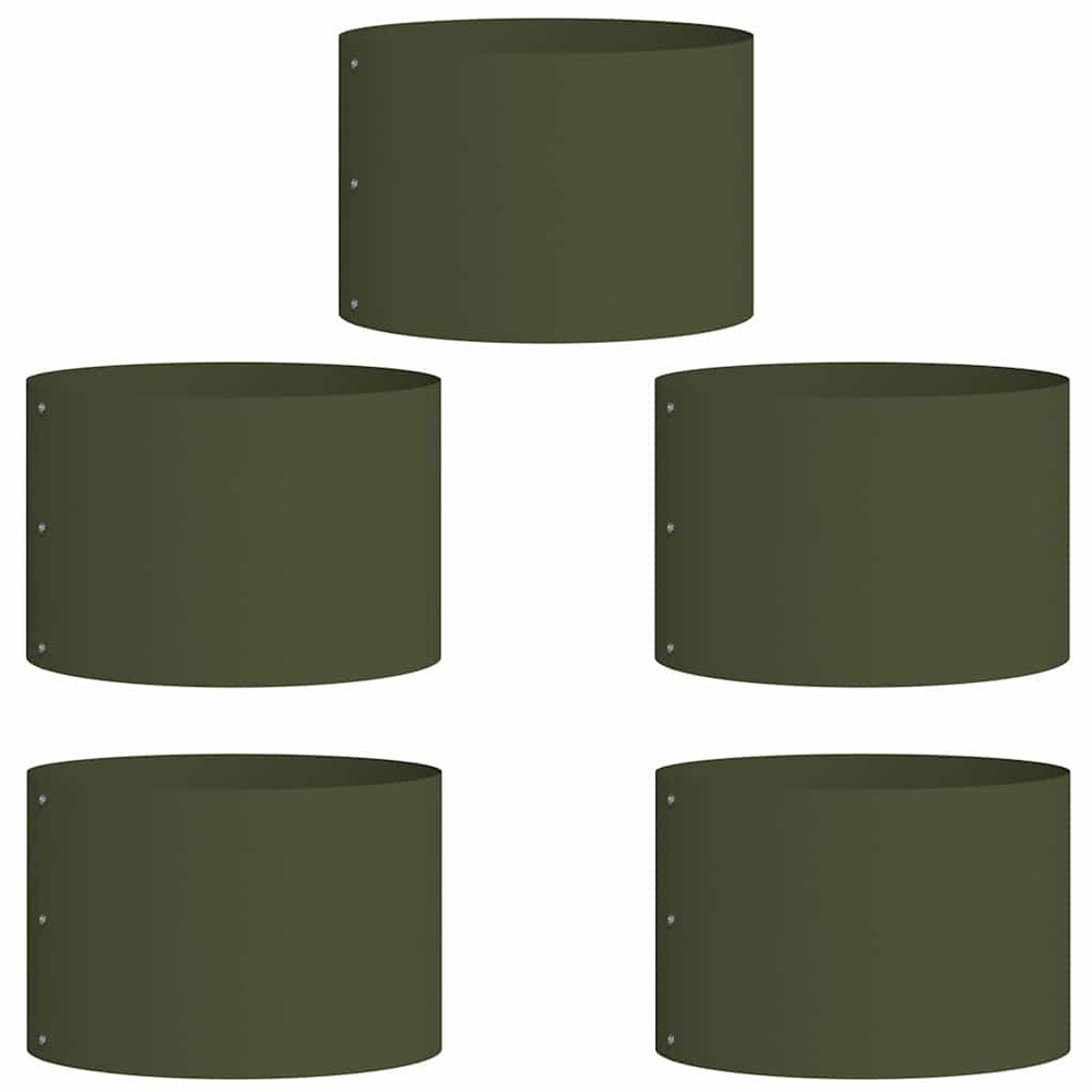 Pflanzenring 5er Set Olivgrün 30x30x20cm