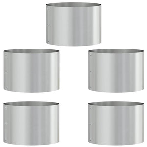 Pflanzenring Silber 5er Set 30x30x20cm