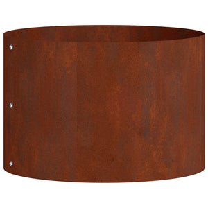 vidaXL Anneau de jardin surélevé marron 30 x 30 x 20 cm en acier résistant aux intempéries