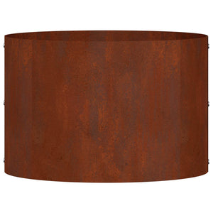 vidaXL Anneau de jardin surélevé marron 30 x 30 x 20 cm en acier résistant aux intempéries