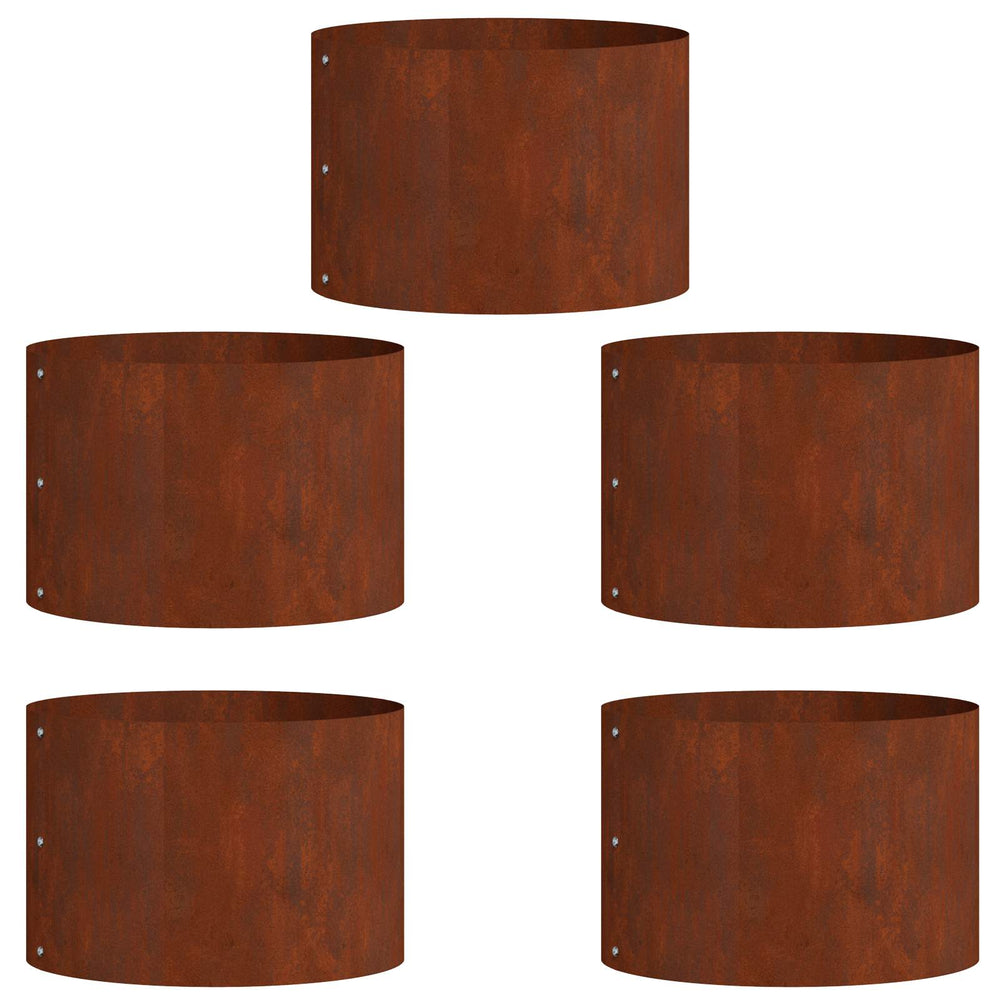 Pflanzenring 5er Set, Braun, 30x30x20 cm