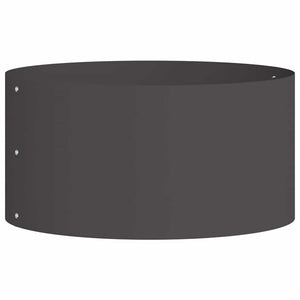 vidaXL Bordure de jardin 5 pcs Noir 40 x 40 x 20 cm Acier laminé à froid