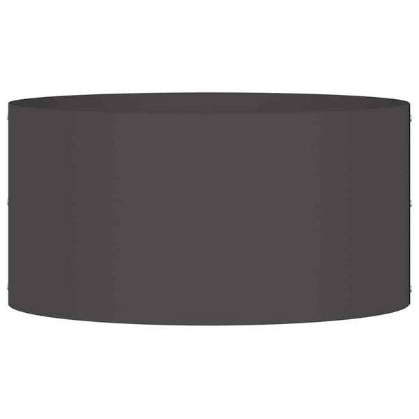 vidaXL Bordure de jardin 5 pcs Noir 40 x 40 x 20 cm Acier laminé à froid