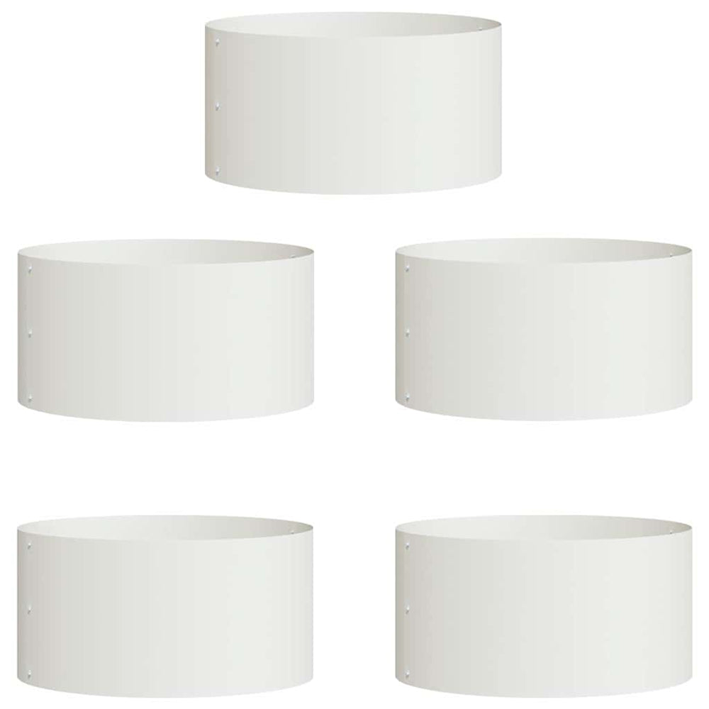 Pflanzenring 5er Set Weiß 40x40x20cm