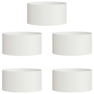 Pflanzenring 5er Set Weiß 40x40x20cm