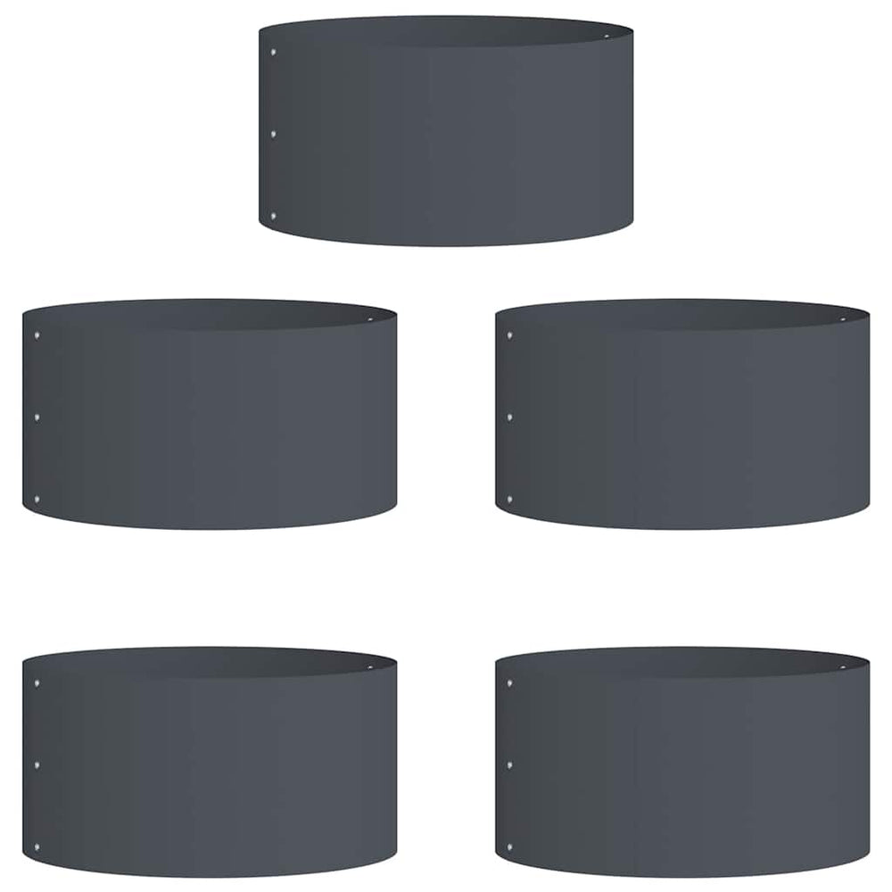 Pflanzenring Anthrazit 40x40x20cm - 5er Set