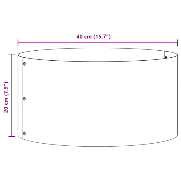 Pflanzenring Silber, 5er Set