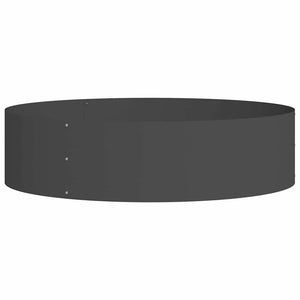 Schwarzer Pflanzenring Stahl 80x80x20cm