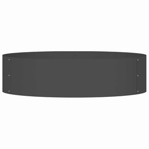 Schwarzer Pflanzenring Stahl 80x80x20cm