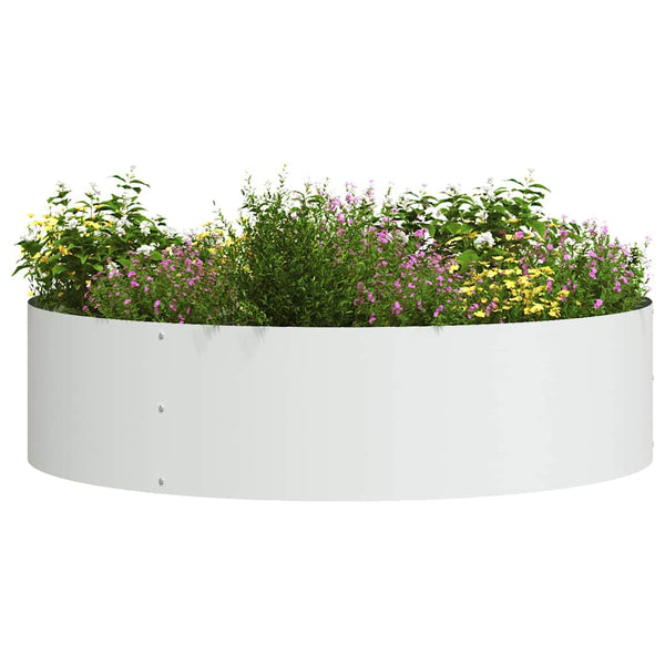 Pflanzenring 5er Set, Stahl, 80x80x20cm, Weiß