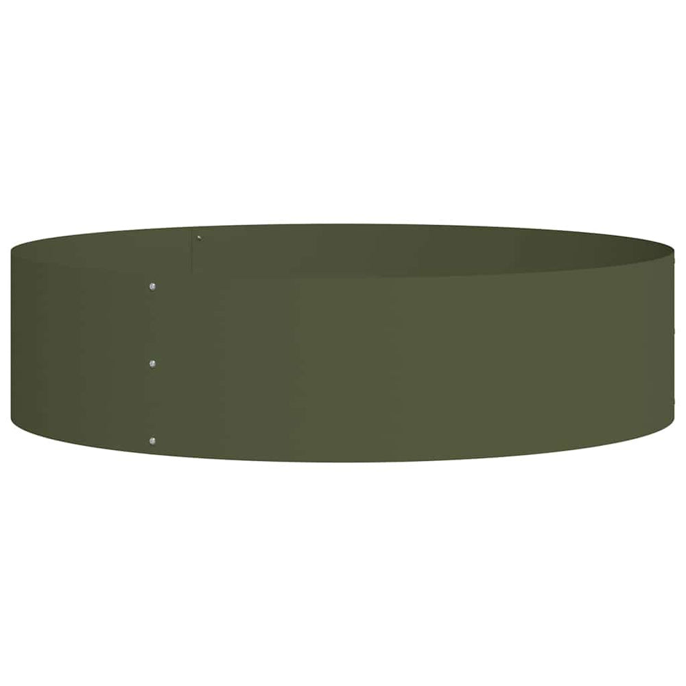 Pflanzenring Olive Grün 80x80x20cm Stahl