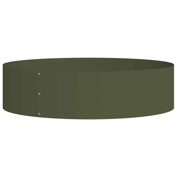 Pflanzenring Olive Grün 80x80x20cm Stahl