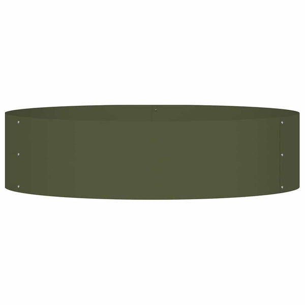Pflanzenring Olive Grün 80x80x20cm Stahl