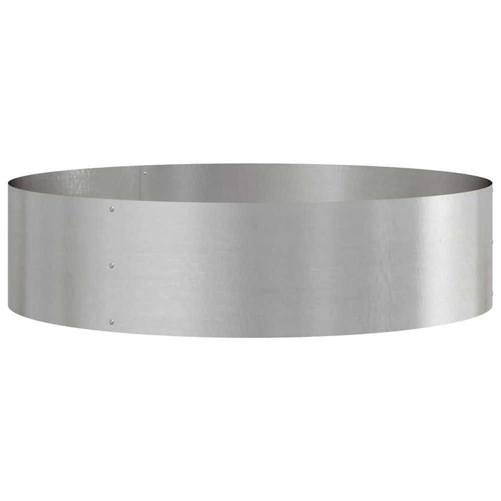 Edelstahl Pflanzenring Silber 80x80x20cm
