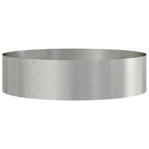 Edelstahl Pflanzenring Silber 80x80x20cm