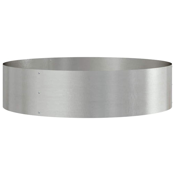 Edelstahl Pflanzenring Silber 80x80x20cm